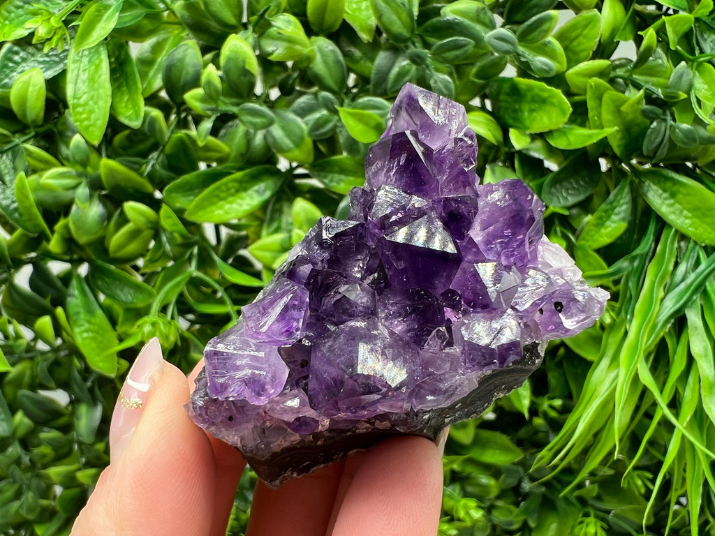 Uruguay Amethyst Crystal: Purple Quartz Home Decor, Energy Stone
