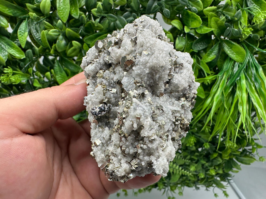 Stunning Pyrite on Quartz,Calcite from Borieva mine,Madan,Bulgaria,natural,collectible mineral specimen,home decor stone,collection crystal