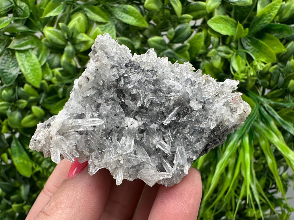 Green Quartz Crystal Specimen, Chlorite Sphalerite Inclusions