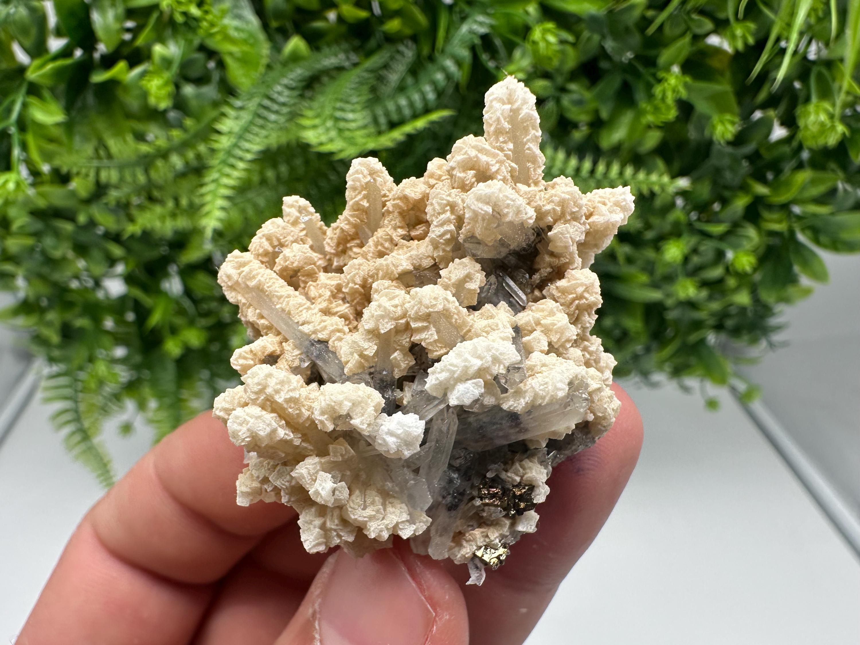 Quartz Calcite Chalcopyrite Specimen: Krushev Dol Mine, Bulgaria
