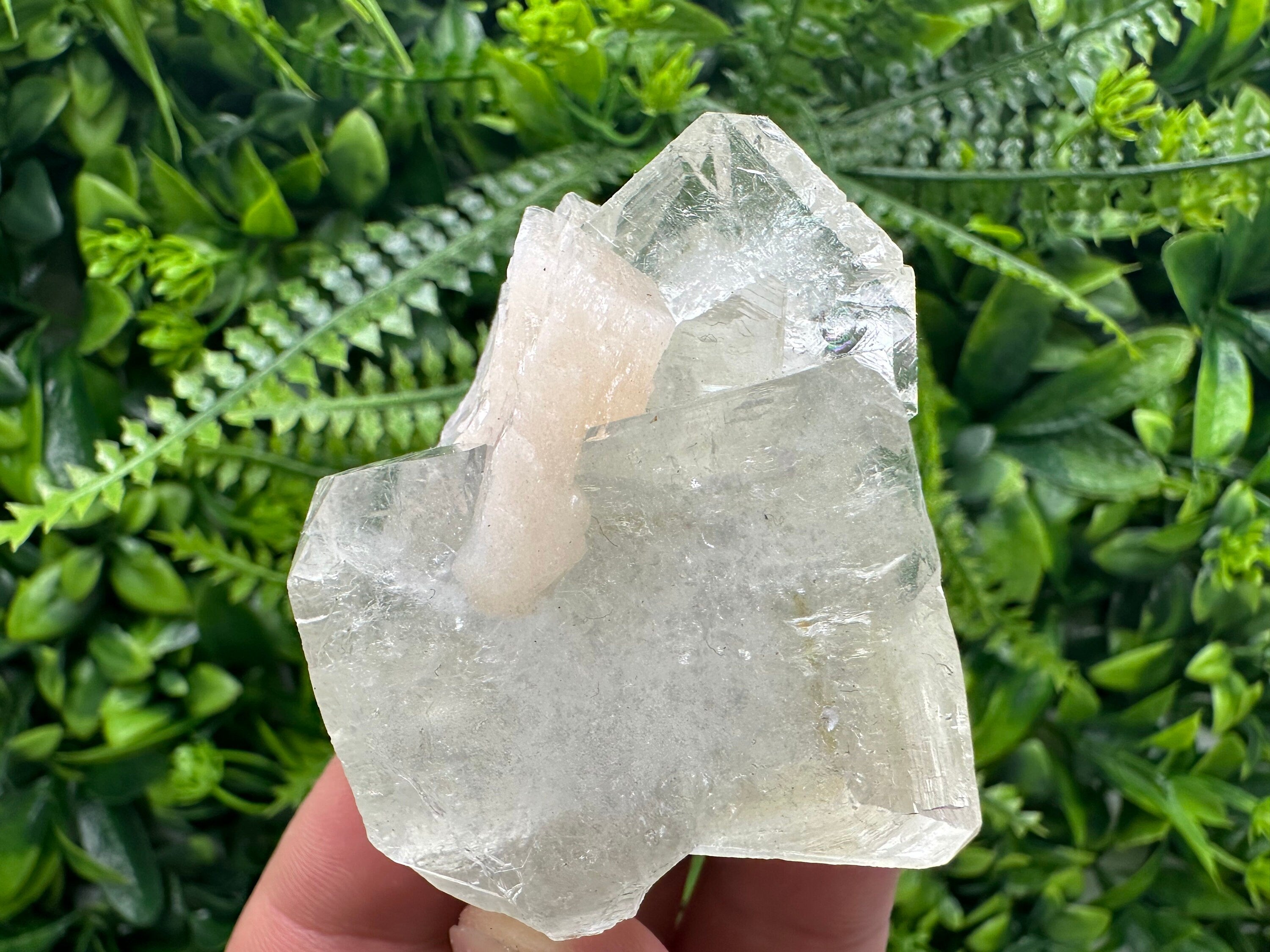 Apophyllite with Stilbite, India Mineral Specimen, Rare Crystal