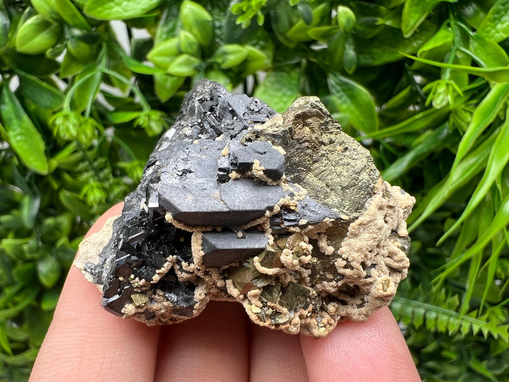 Galena Chalcopyrite Siderite Mineral Specimen: Madan Bulgaria Crystal