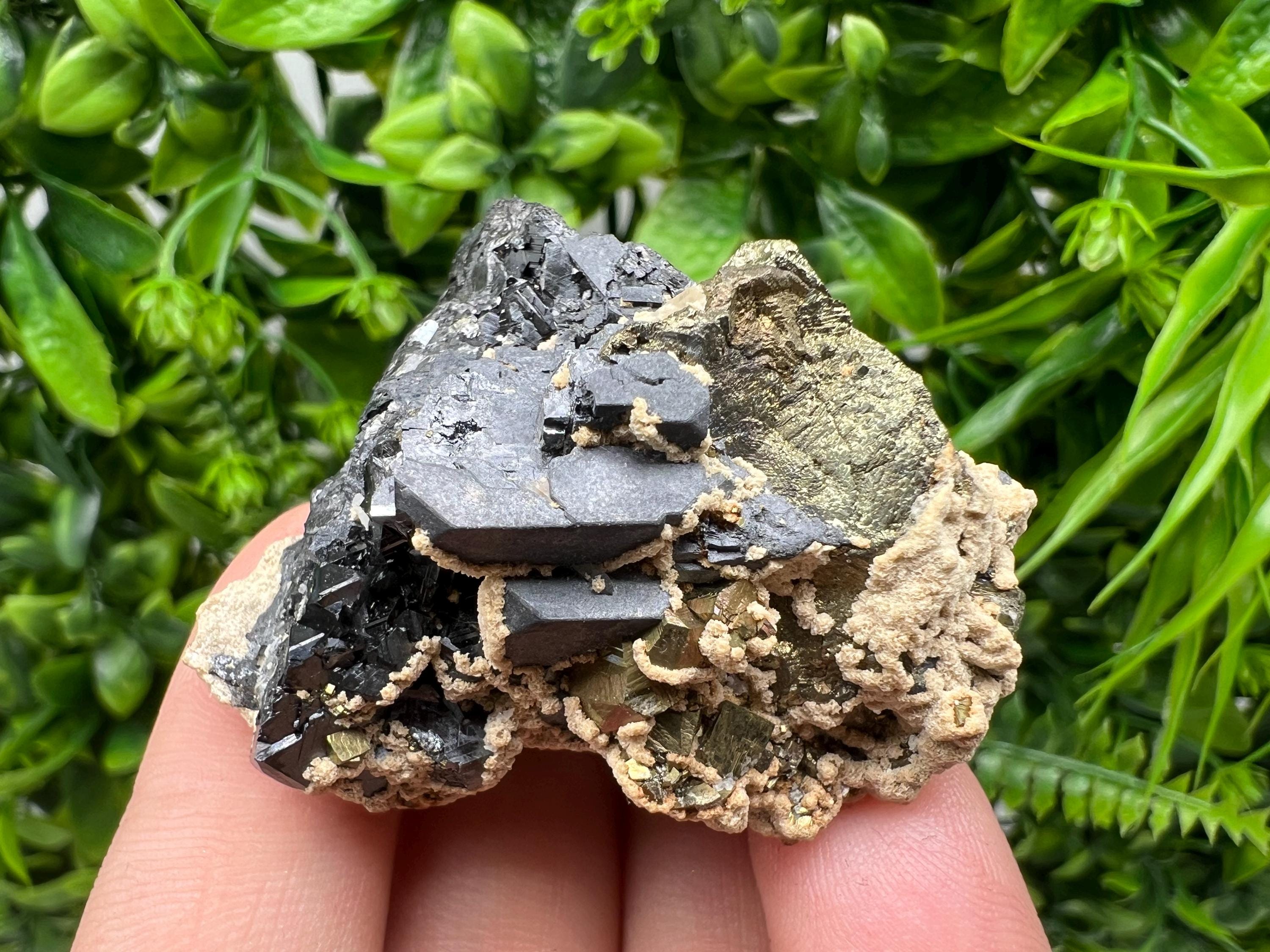 Galena Chalcopyrite Siderite Mineral Specimen: Madan Bulgaria Crystal