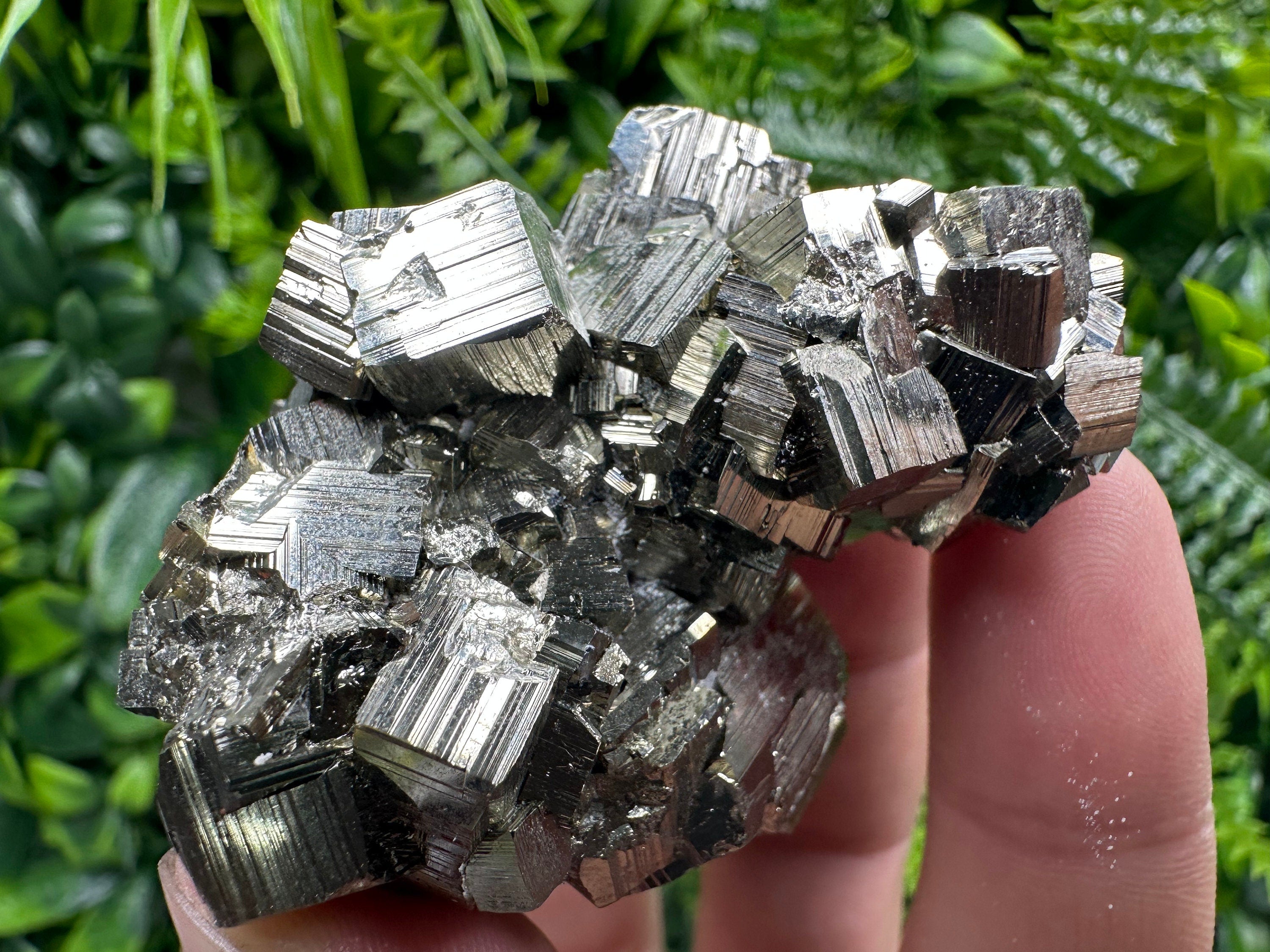 Rare Shiny Pyrite Cluster: Natural Crystal Mineral Souvenir