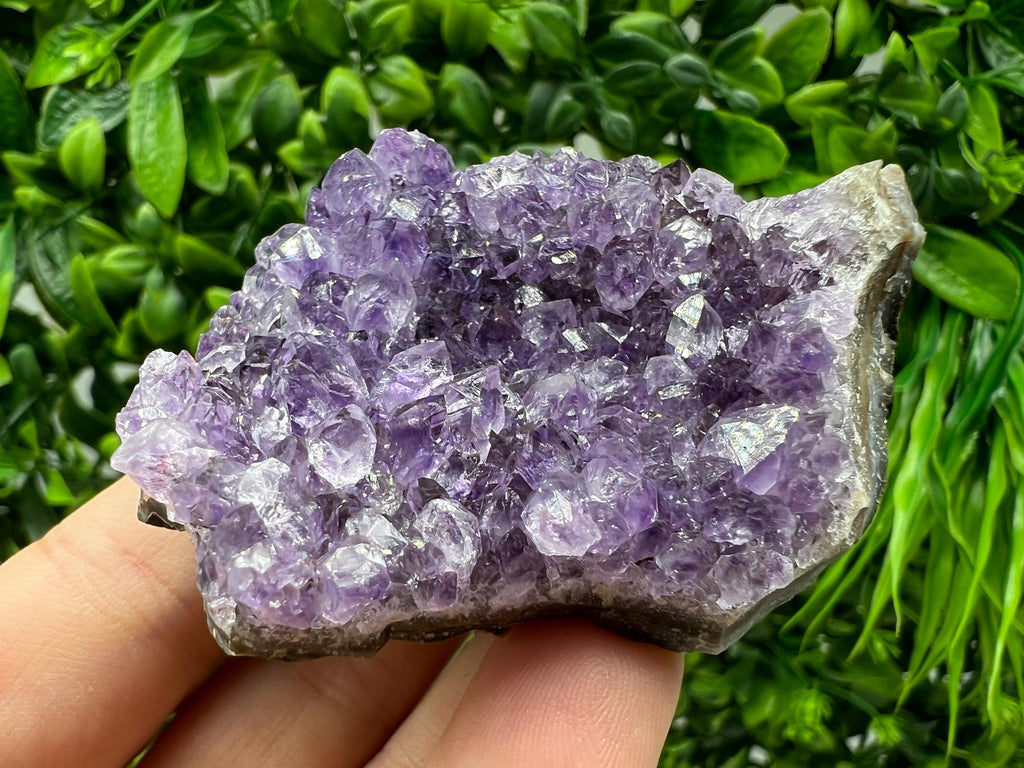 Natural Purple Amethyst Cluster, Uruguay Crystal, Home Decor