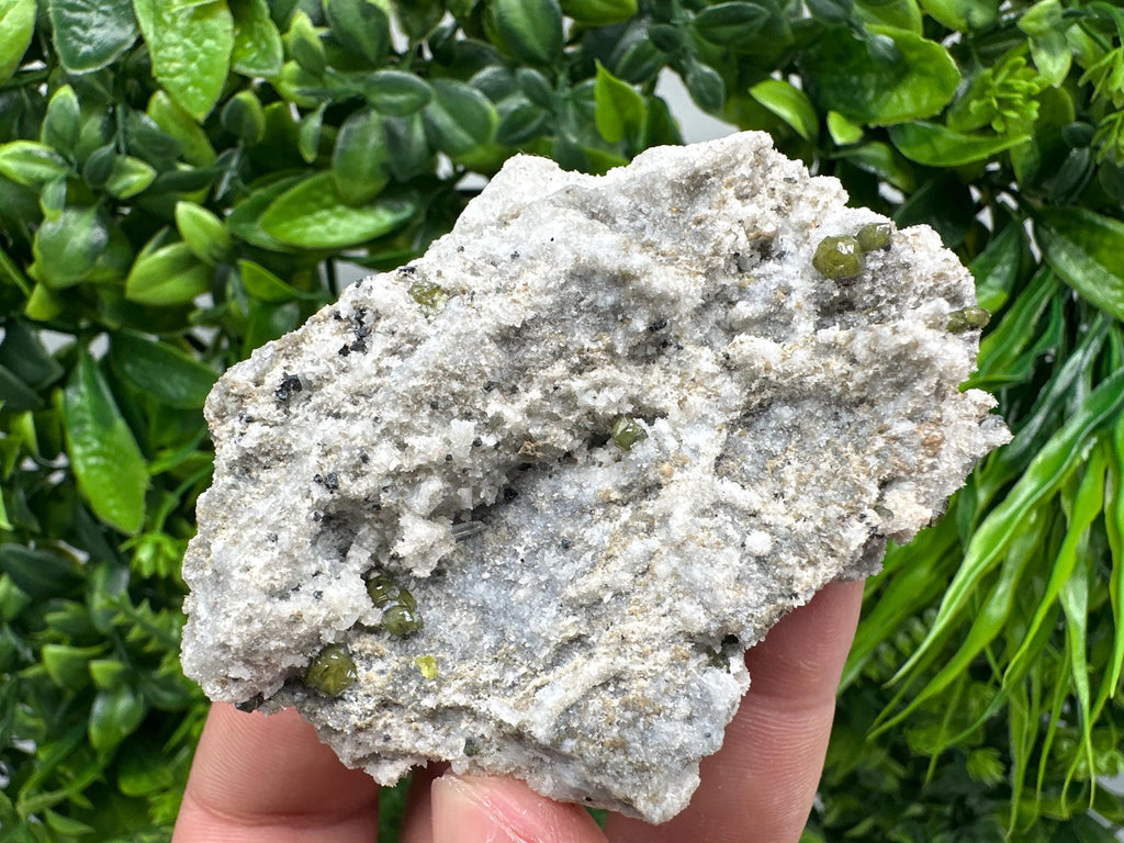 Cleiophane Sphalerite on Quartz: Green Crystal Mineral Specimen