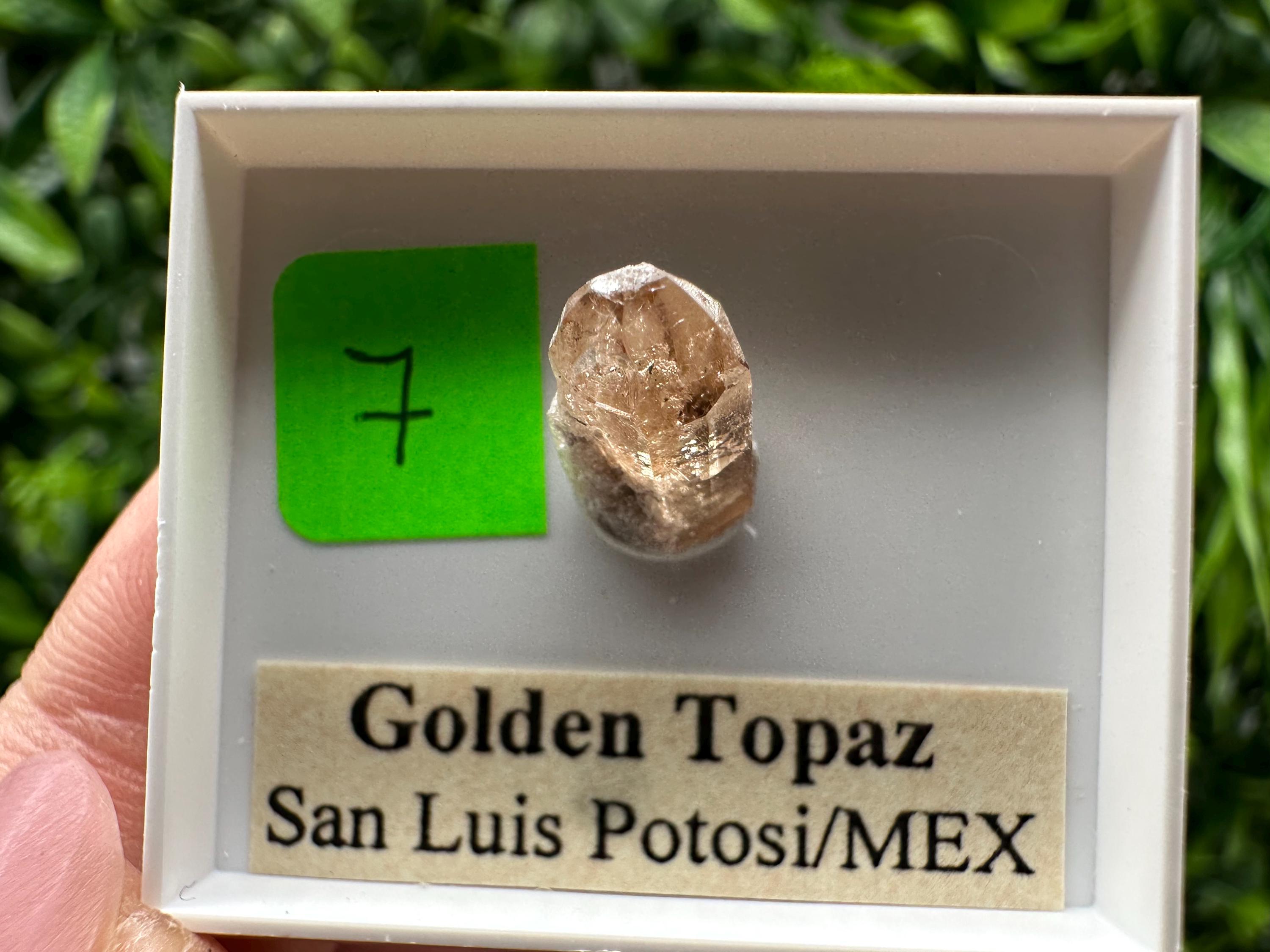 Golden Topaz Crystal, Mineral Specimen from Mexico