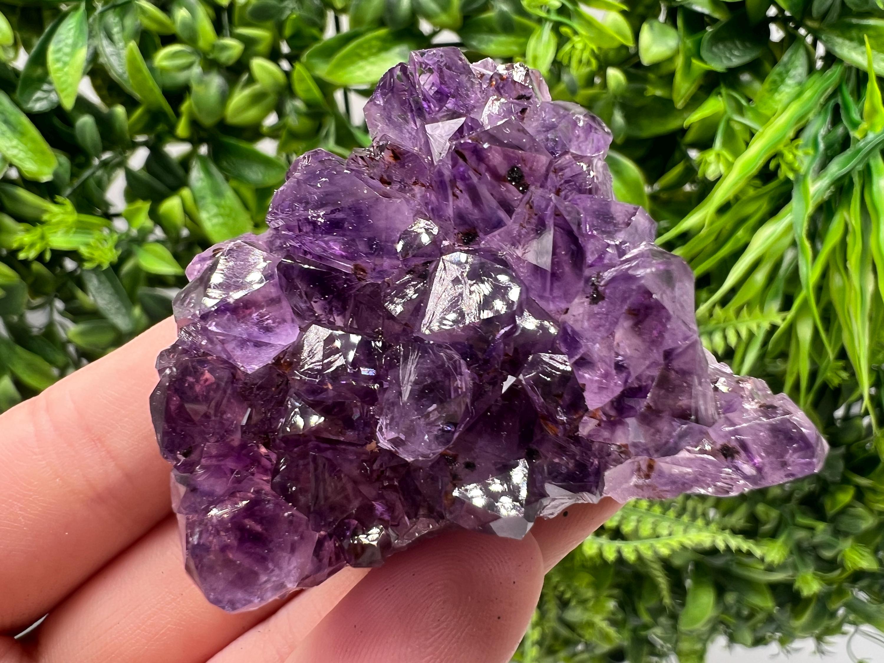 Uruguay Amethyst Crystal: Purple Quartz Phantom - Home Decor
