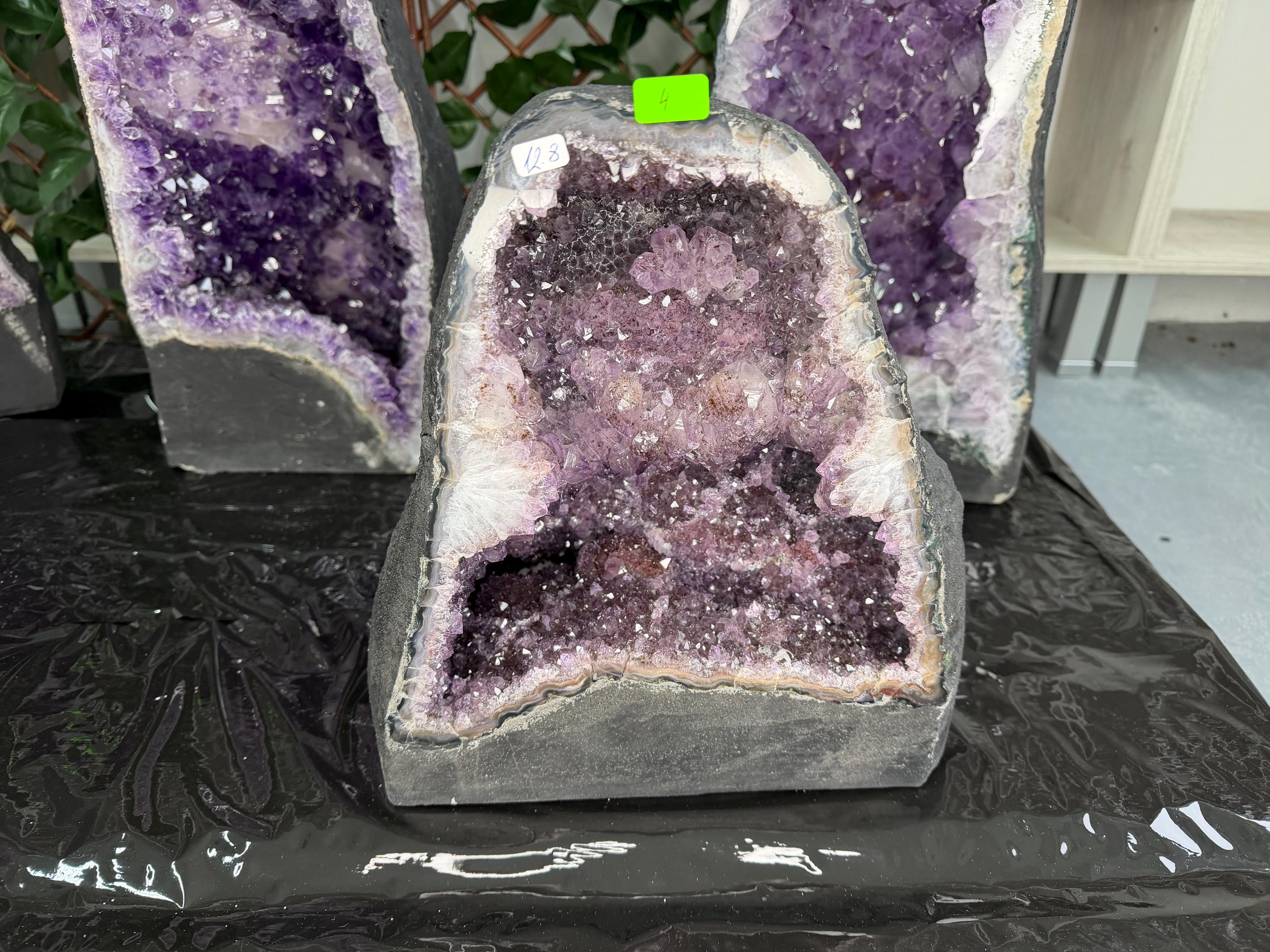 Large Amethyst Geode, Brazil Mineral Specimen, Purple Quartz