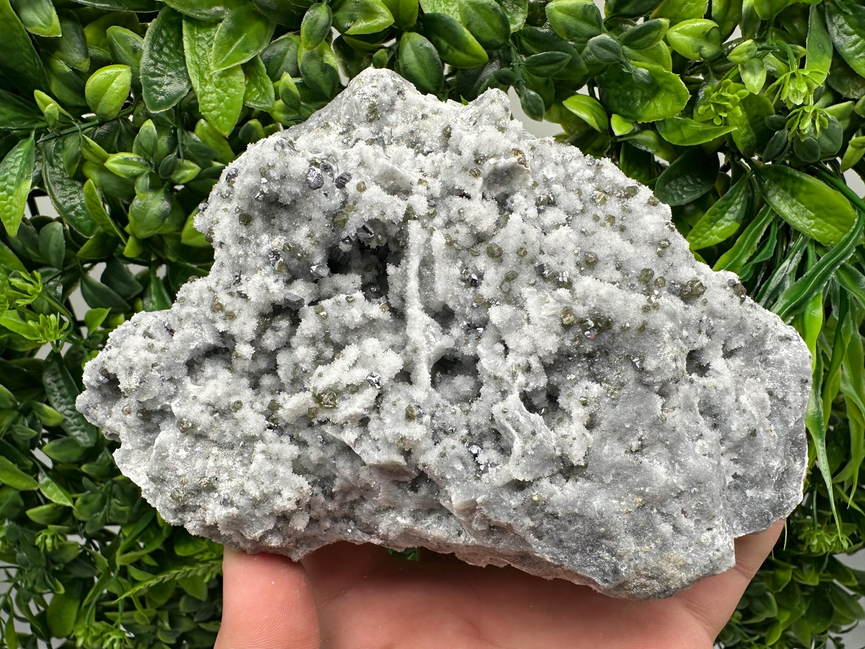 Mirror Galena, Cleiophane on Chalcedony, Madan Bulgaria Crystal Specimen