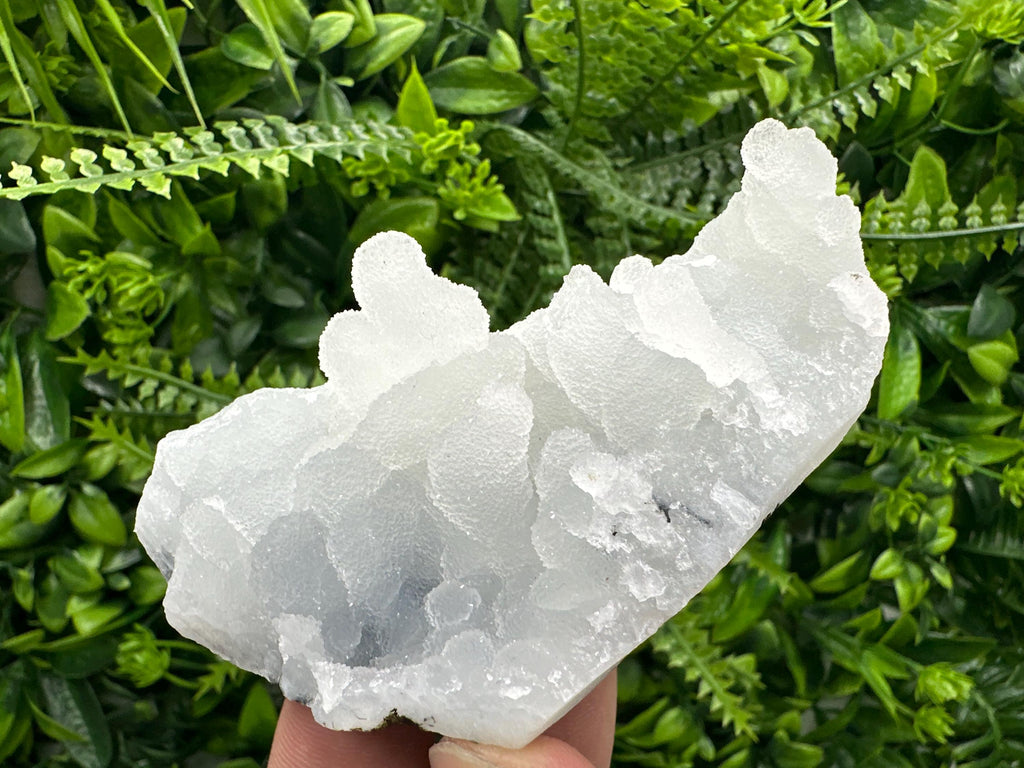 Natural Chalcedony Specimen: India Crystal, Rare Home Decor (10/6/3.5 cm)