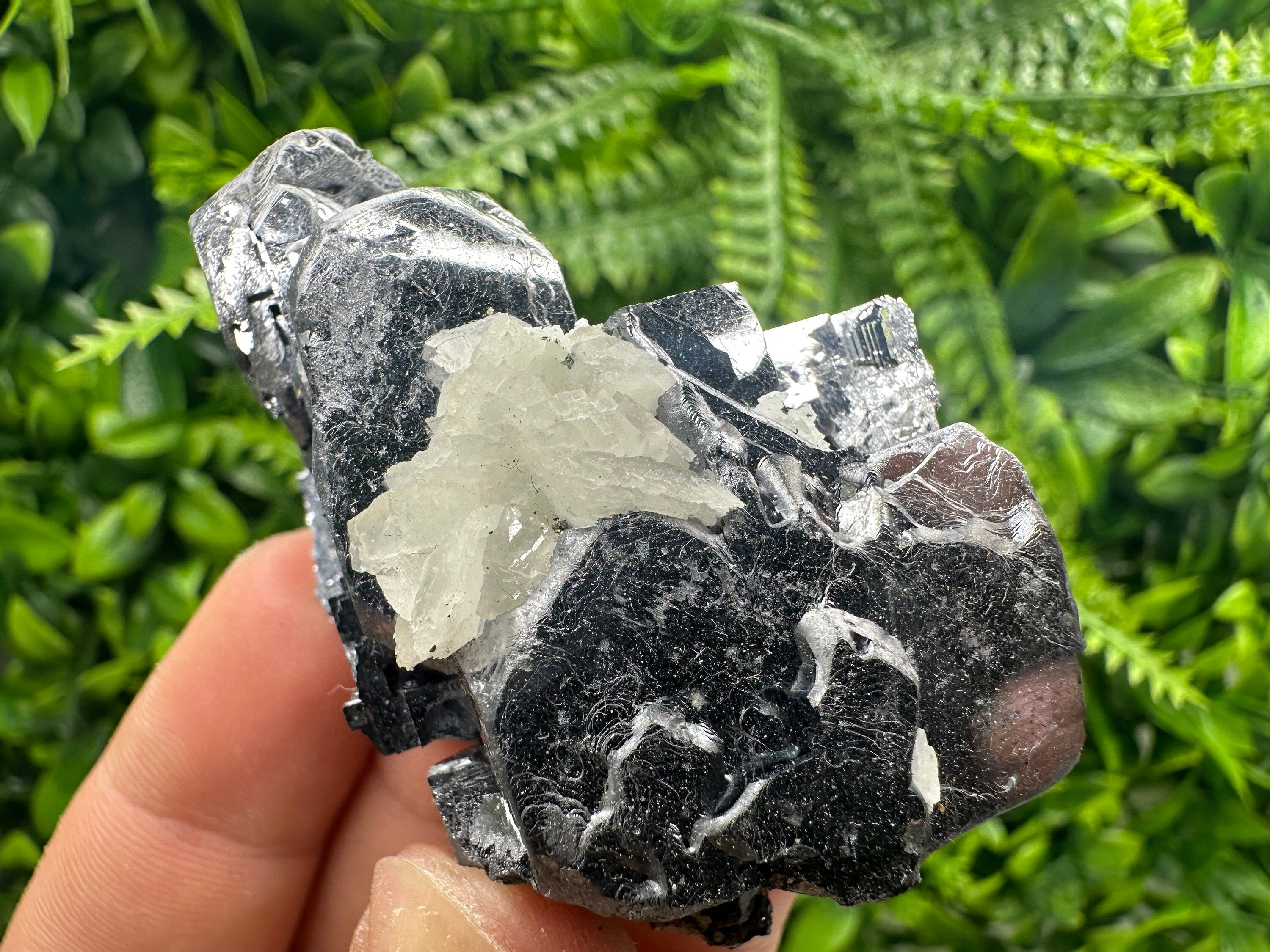 Galena on Sphalerite & Quartz, Bulgaria Mineral Specimen