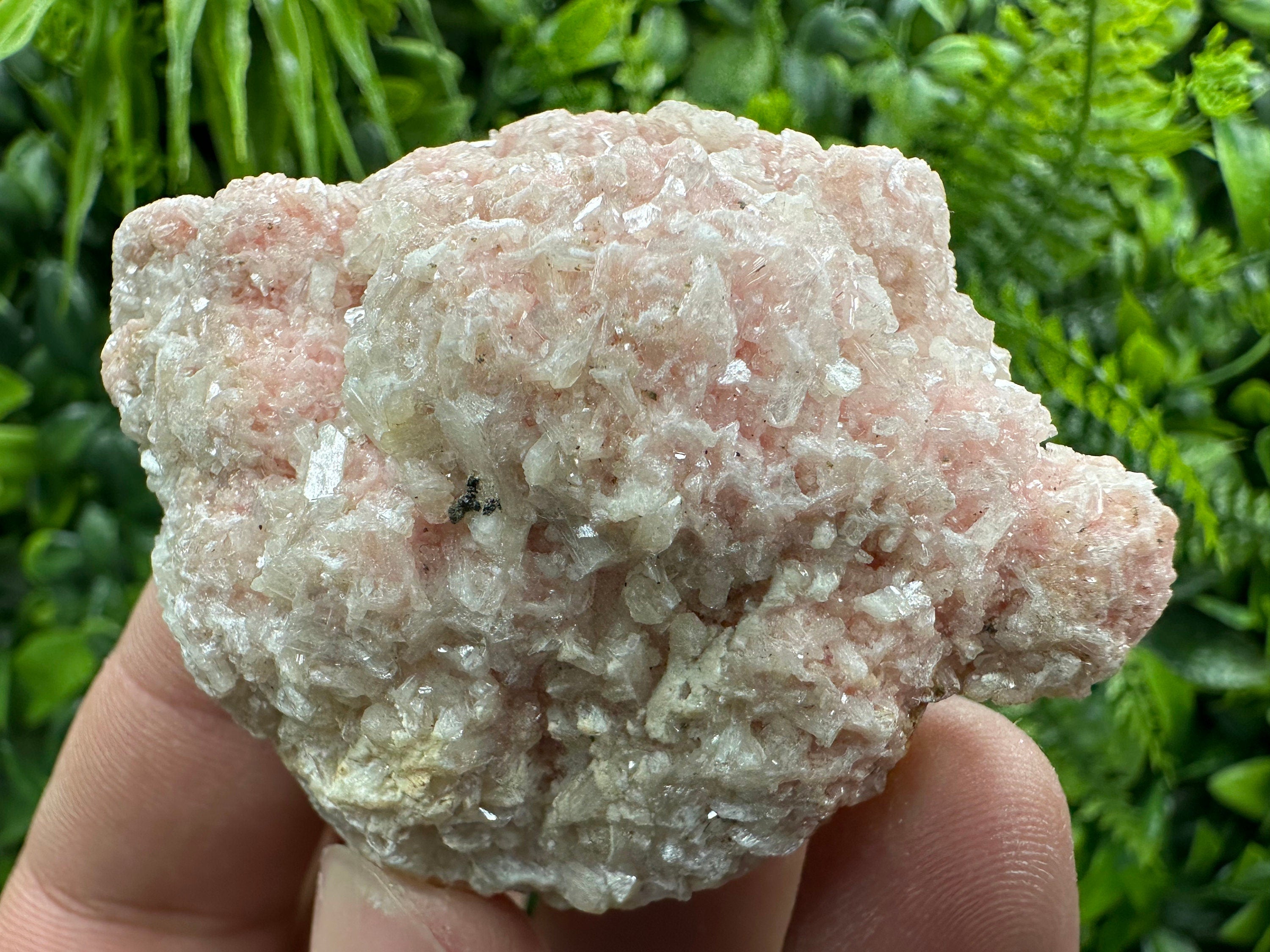 Rhodochrosite with Quartz and Stilbite, Starnica Mine Mineral Gift