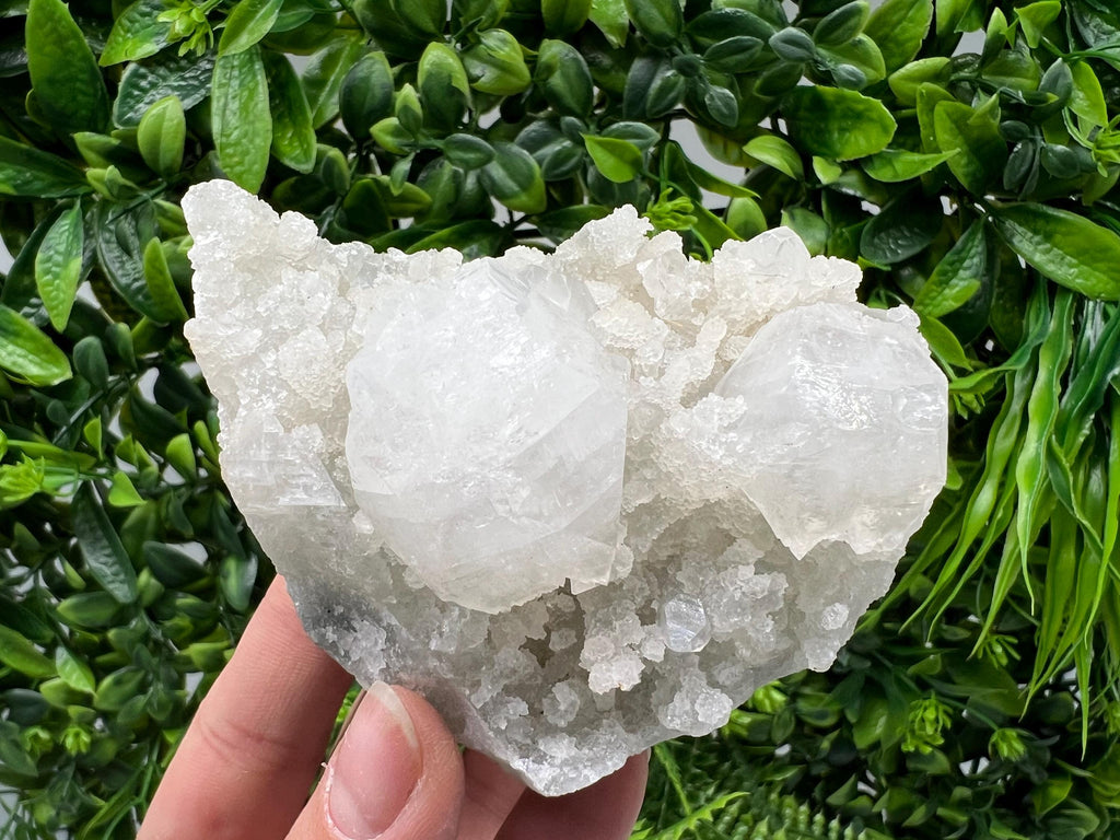 Natural Apophyllite Crystal Cluster, Indian Mineral Specimen, Home Decor