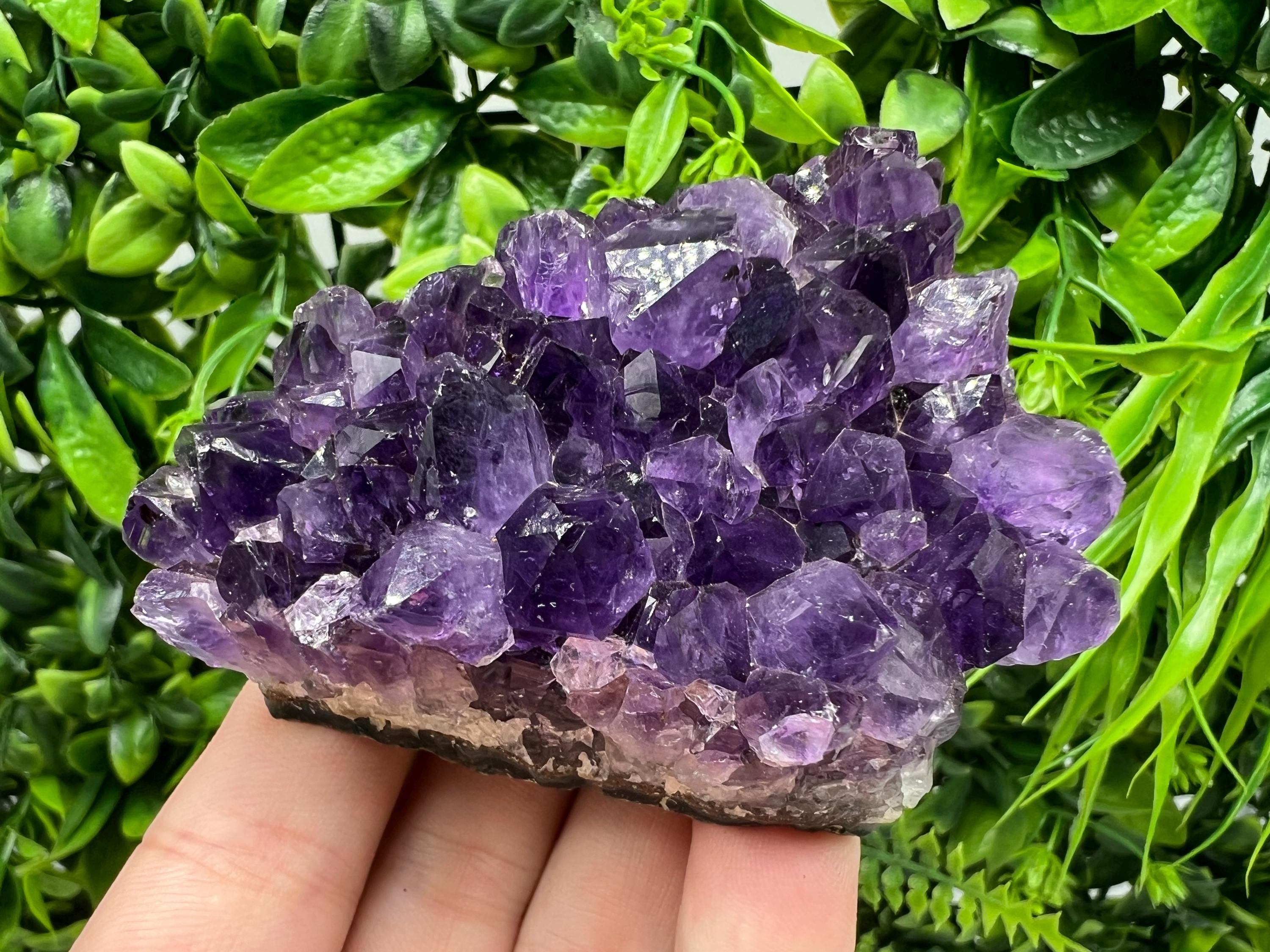Uruguay Amethyst Crystal: Purple Quartz Home Decor, Energy Stone