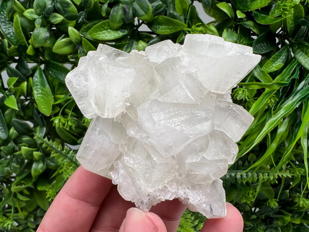 Transparent Apophyllite on Chalcedony, India Mineral Specimen