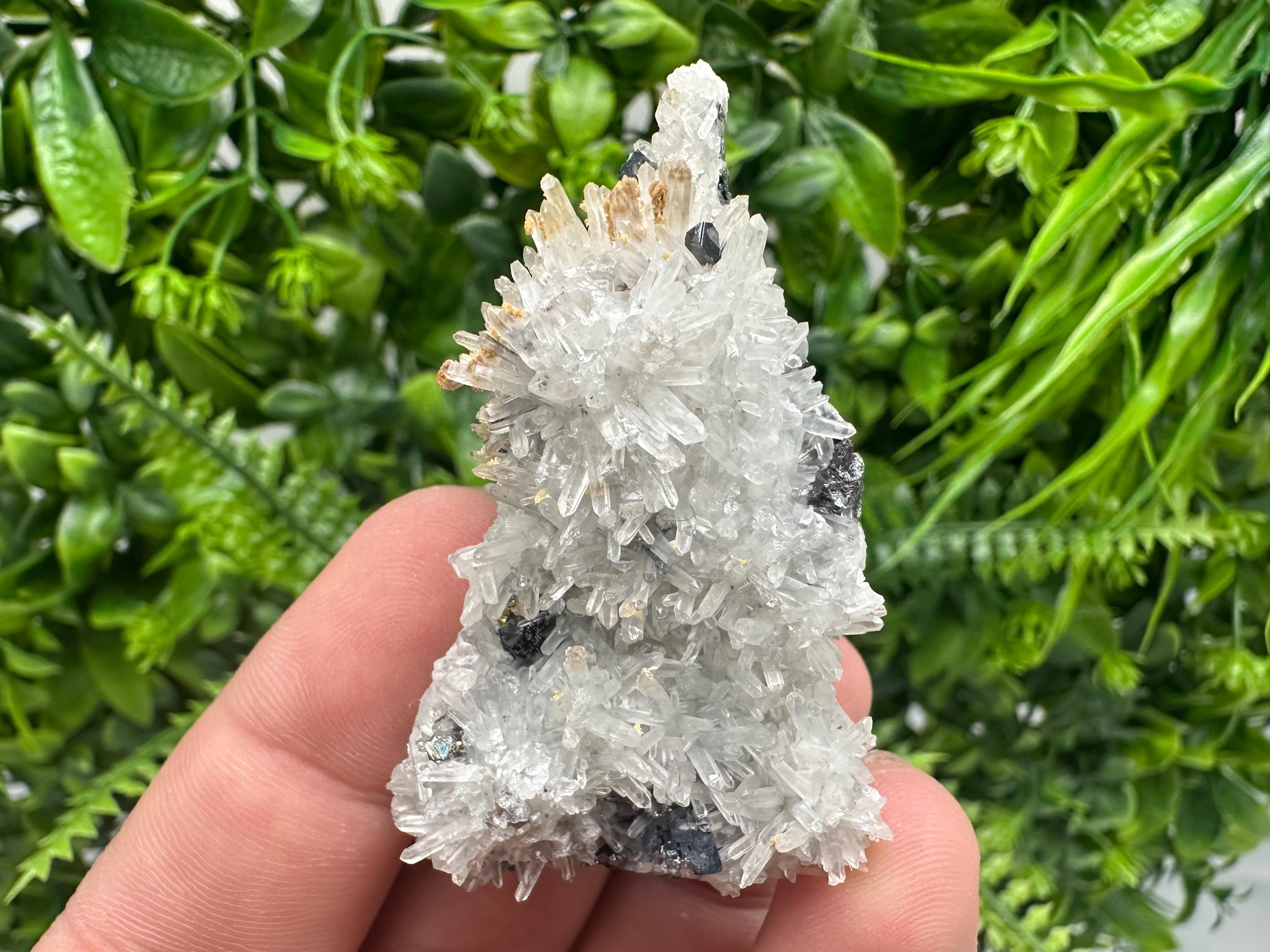 Quartz Sphalerite Siderite Specimen: Bulgaria Home Decor Stone