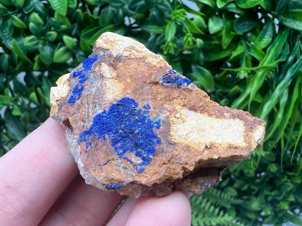 Azurite Malachite Mineral Specimen: Moroccan Blue-Green Crystal, Home Decor