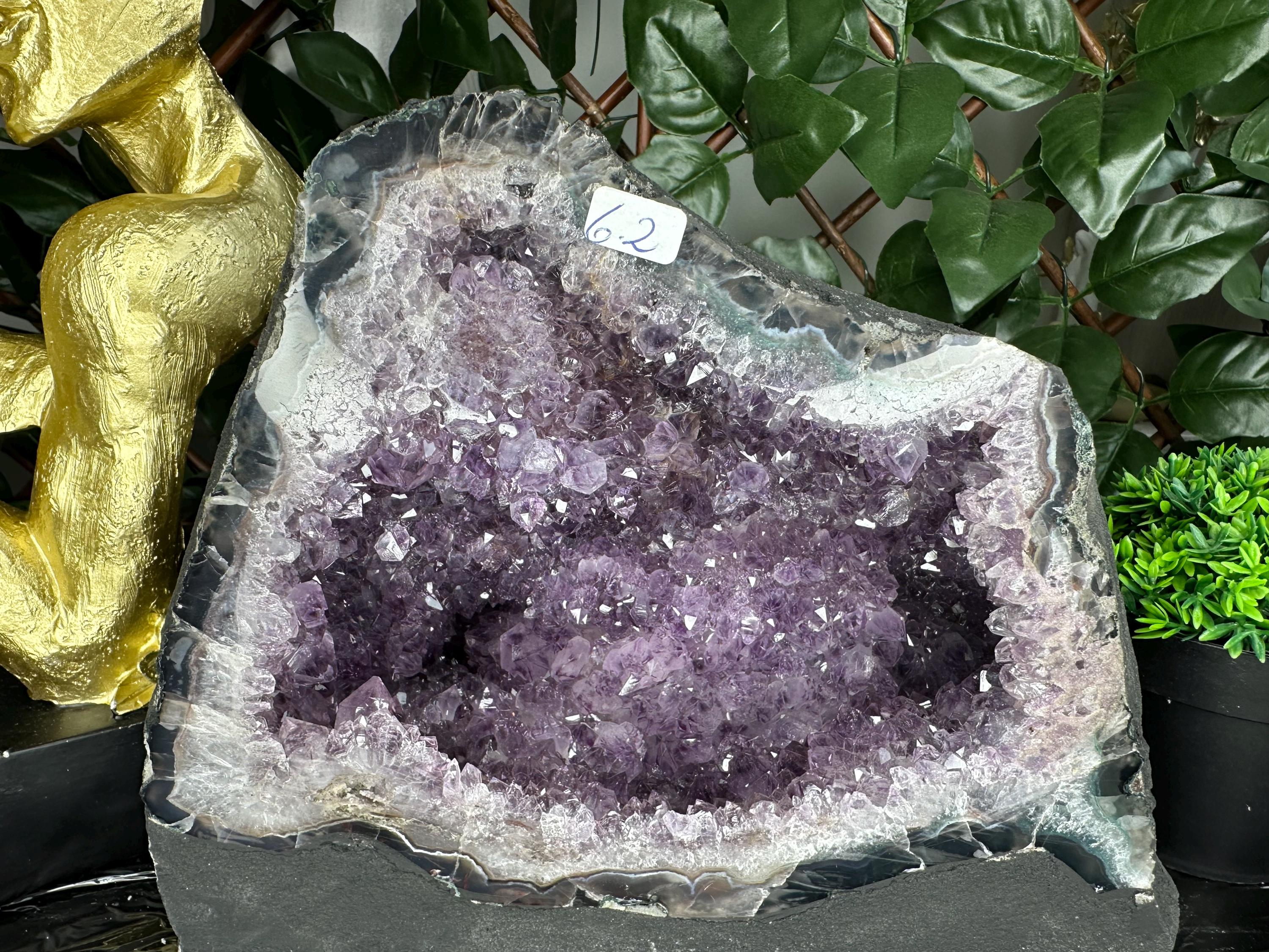 Large Amethyst Geode, Brazil Mineral Specimen, Purple Quartz