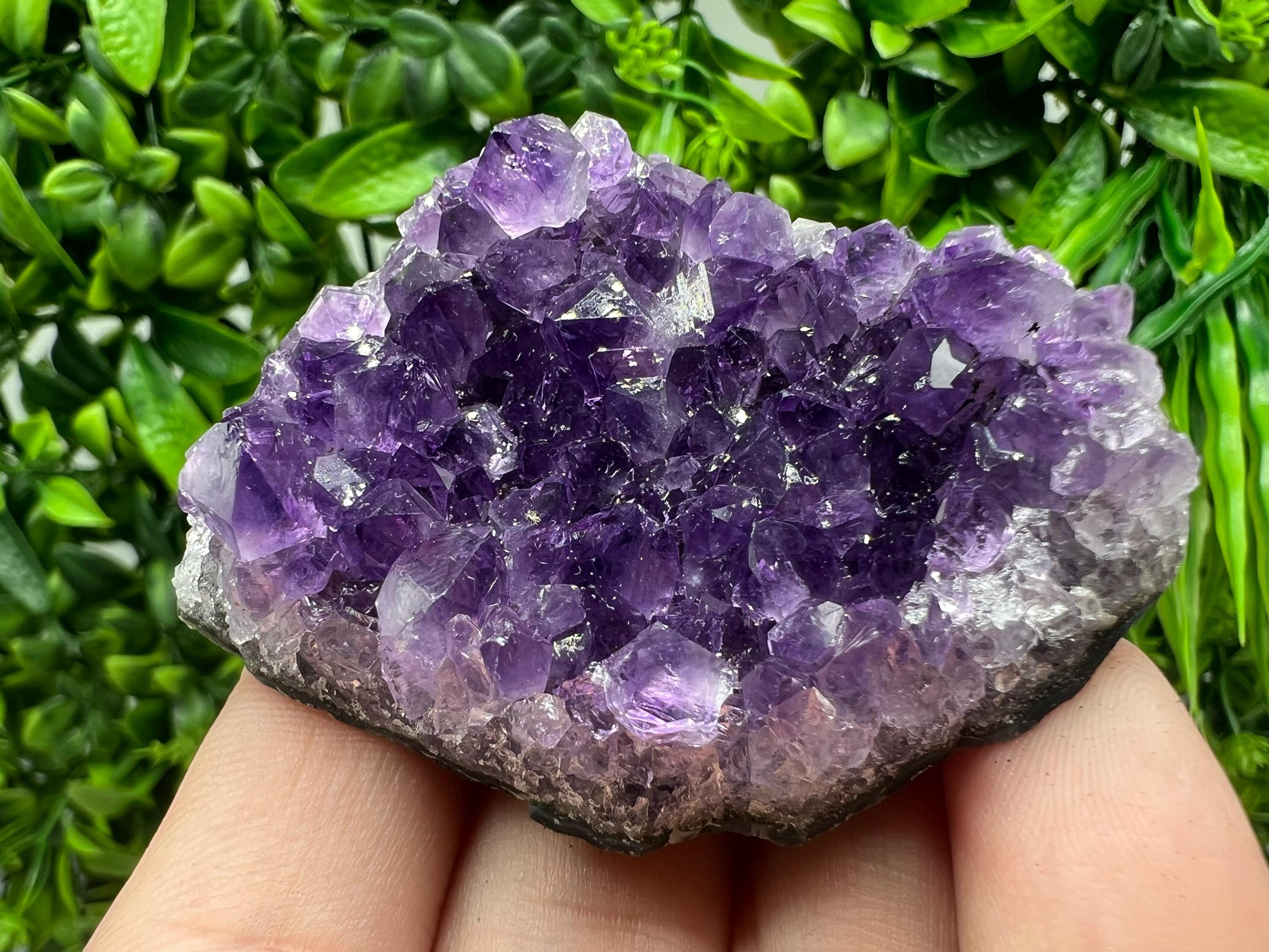 Uruguay Amethyst Crystal: Purple Quartz Phantom - Home Decor