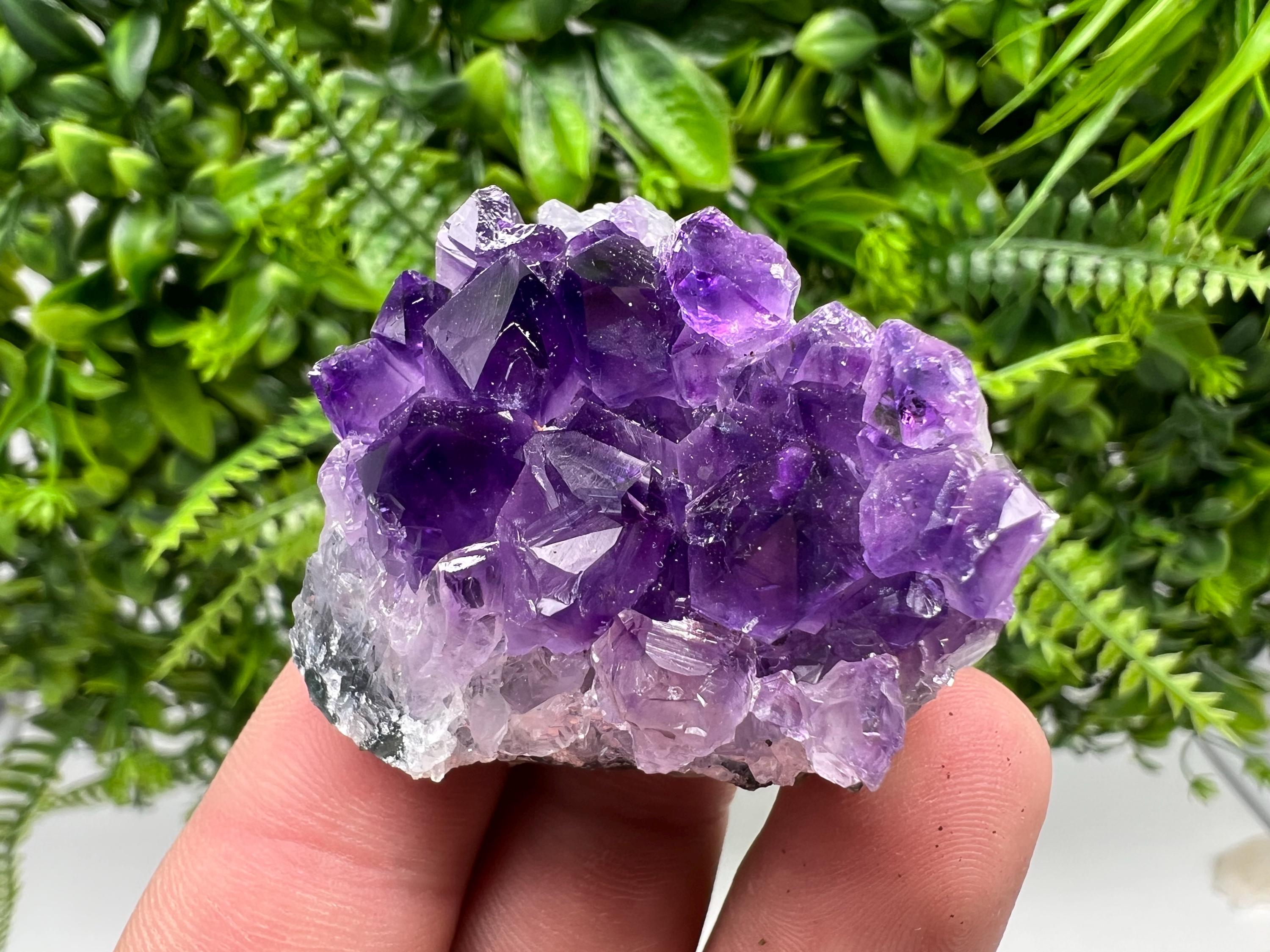Uruguay Amethyst Cluster: Purple Quartz Crystal, Home Decor
