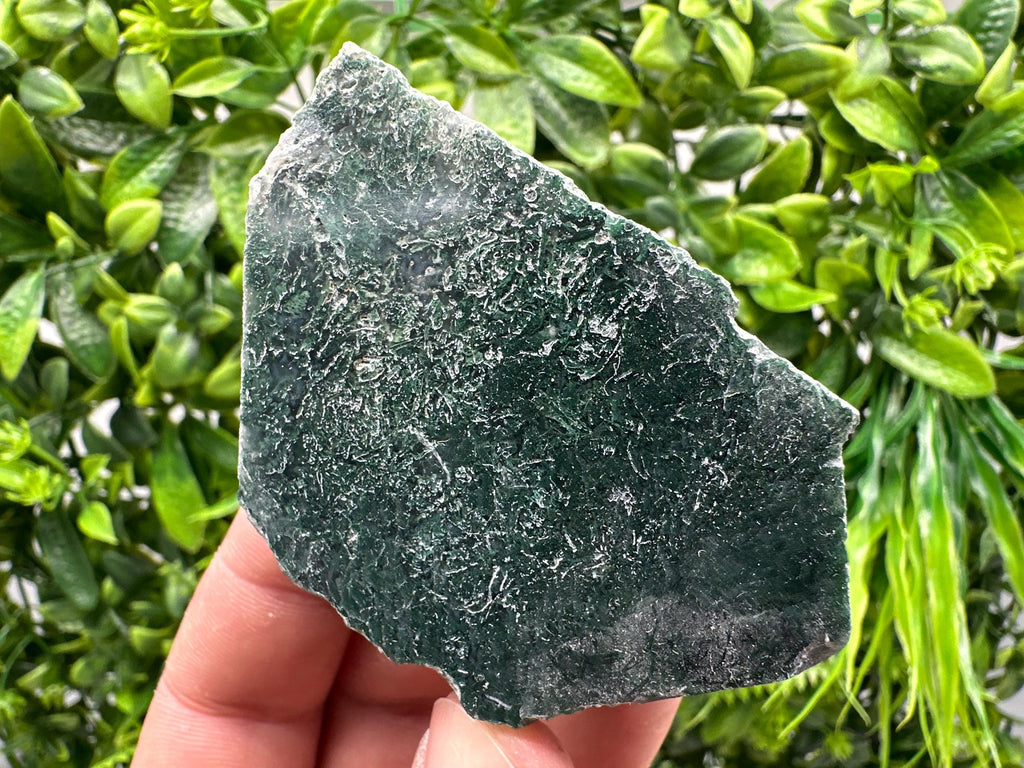 Polished Moss Agate Slab: Crystal Slice (7/5 cm, 103 grams)