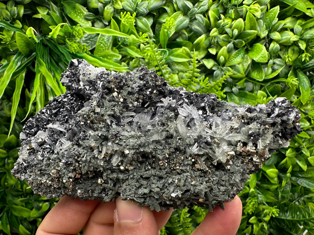 Pyrite Sphalerite Quartz Cluster with Chlorite, Borieva Bulgaria