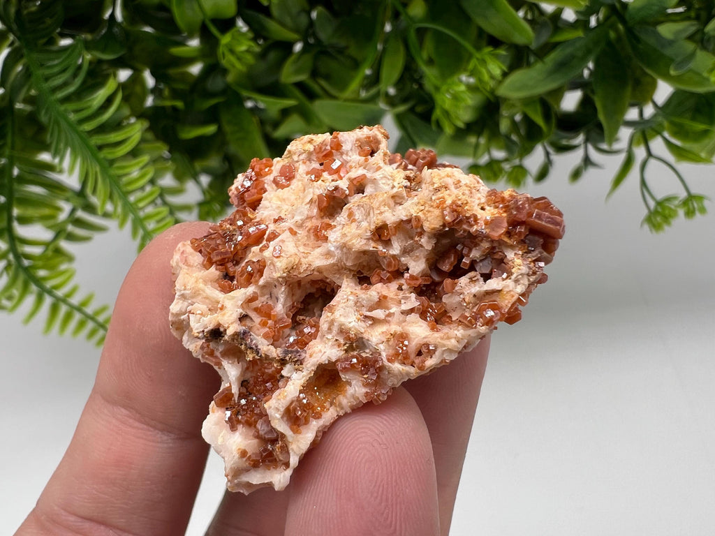 Red Vanadinite on Barite from Marocco,crystal minerals Speciment cluster Vanadinite crystal Vanadinite Geology Vanadinite cluster minerals