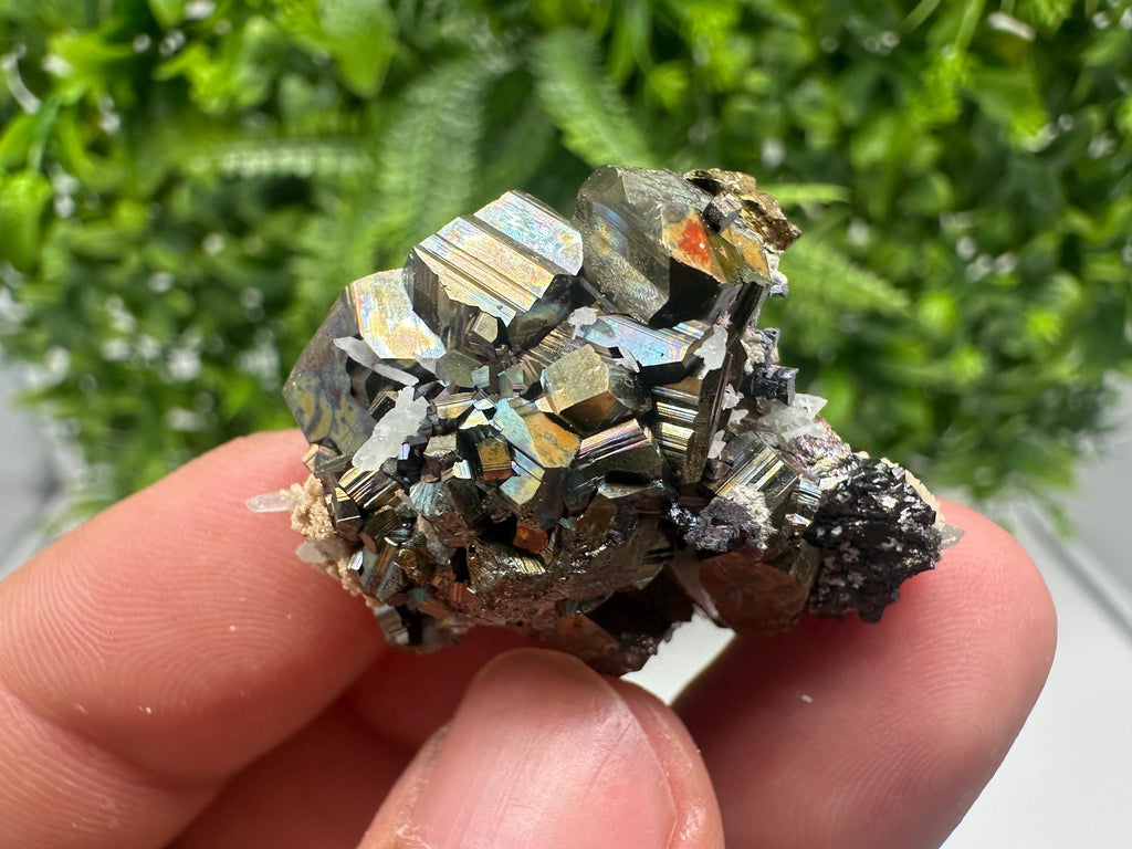 Aesthetic Sphalerite whit Calcite,Pyrite from 9th September mine,Madan,Bulgaria,natural,collection mineral specimen,Home decor stone,gift
