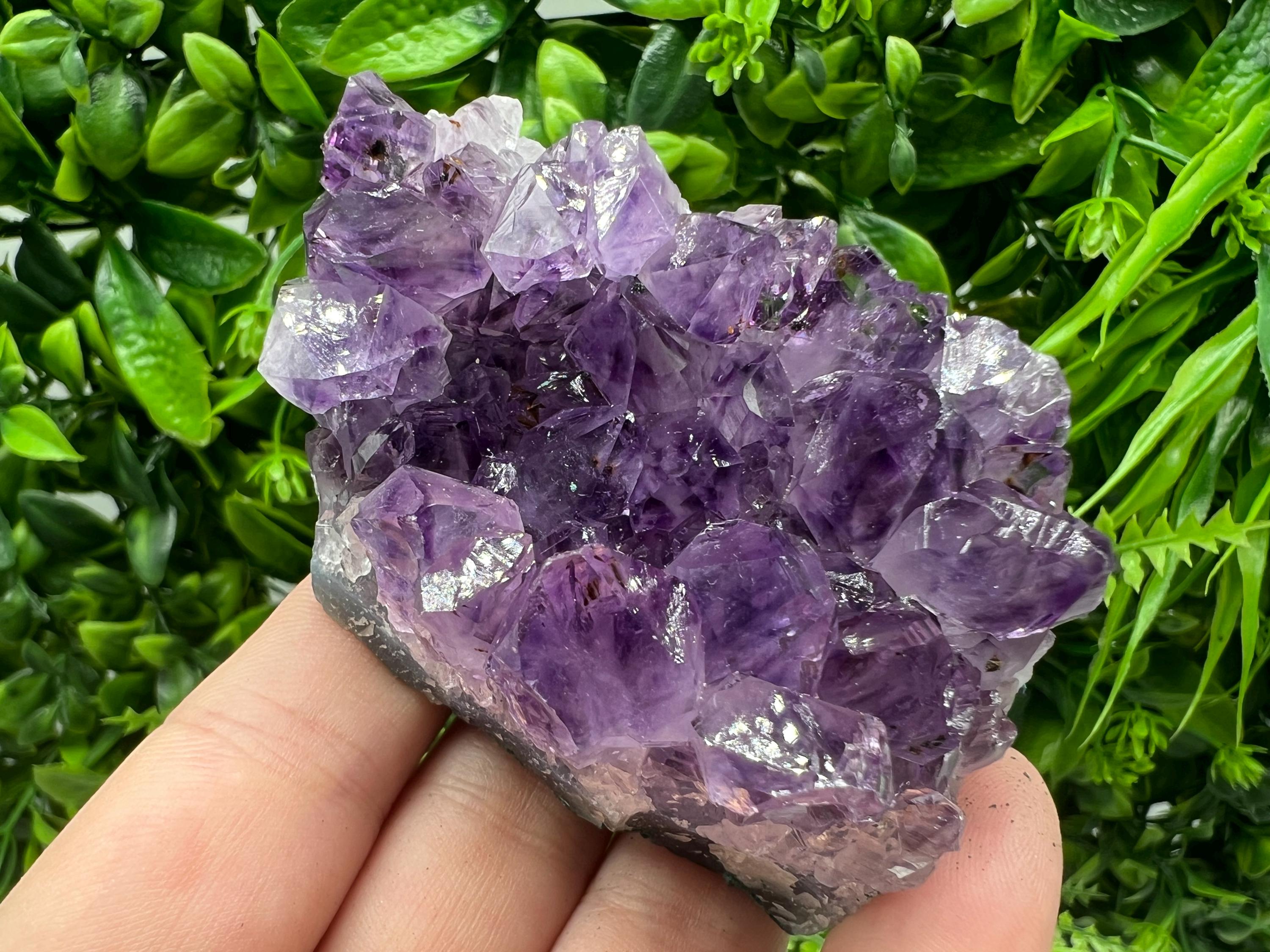 Uruguay Amethyst Crystal: Purple Quartz Home Decor, Energy Stone