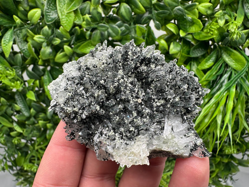 Chlorite Quartz Mineral Specimen, Bulgaria Crystal Decor