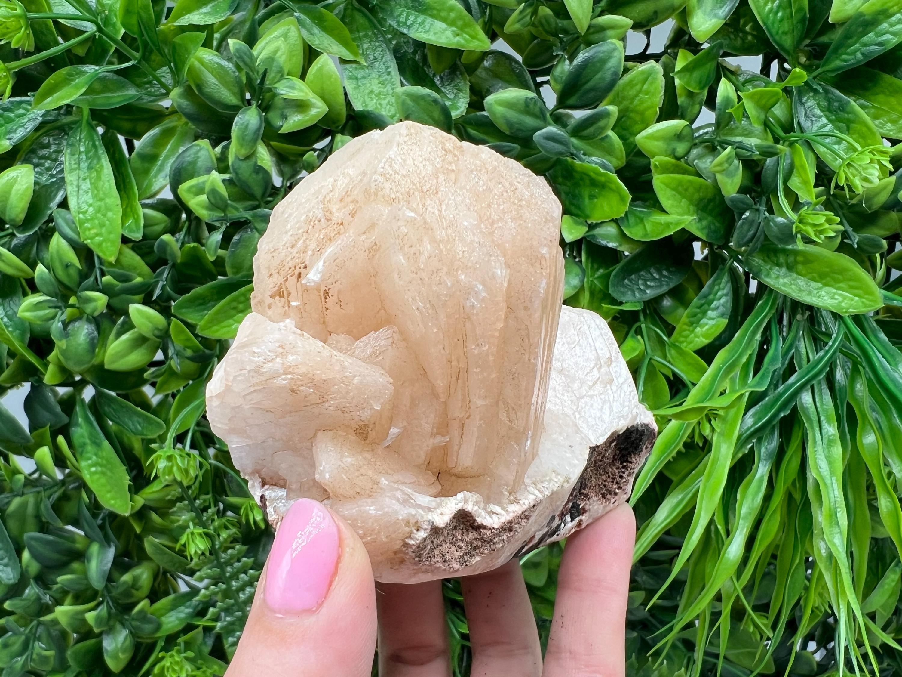 Apophyllite Stilbite Chalcedony Specimen: India Minerals Crystal, 360 grams