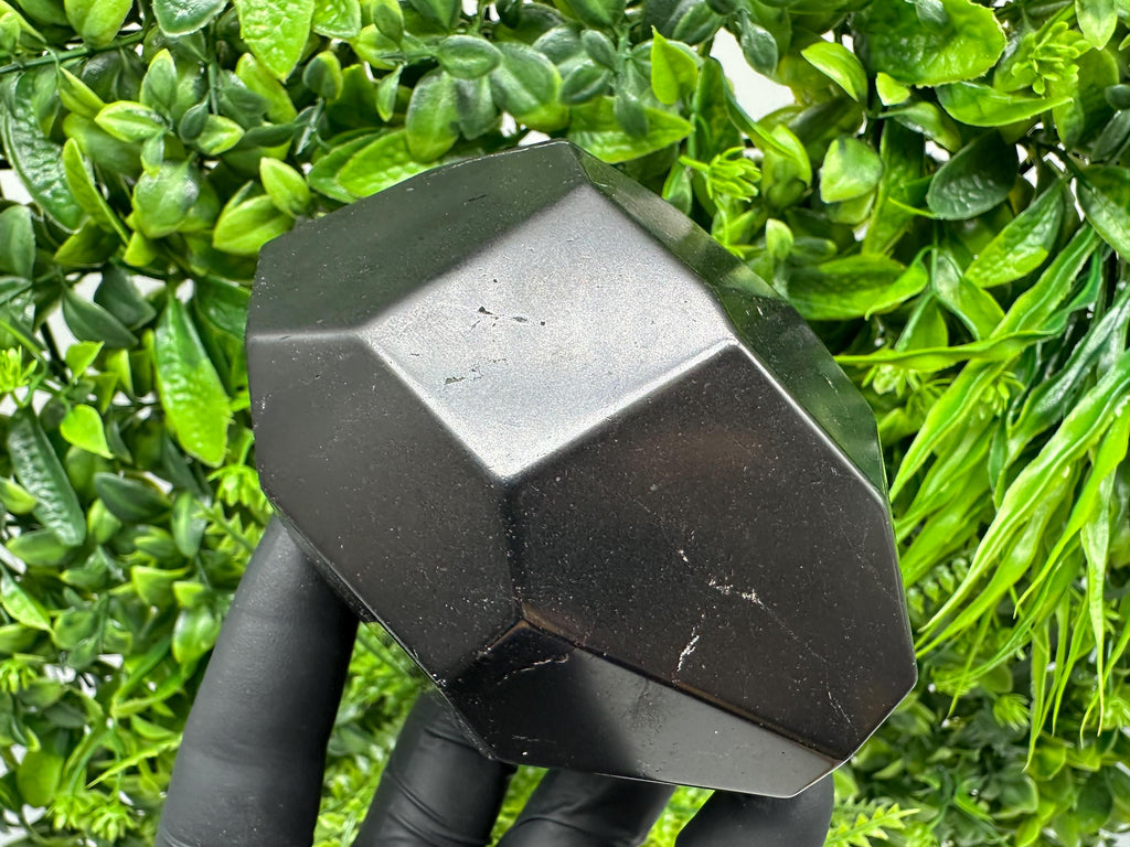 Polished Free-Form Shungite Crystal: EMF Protection Stone