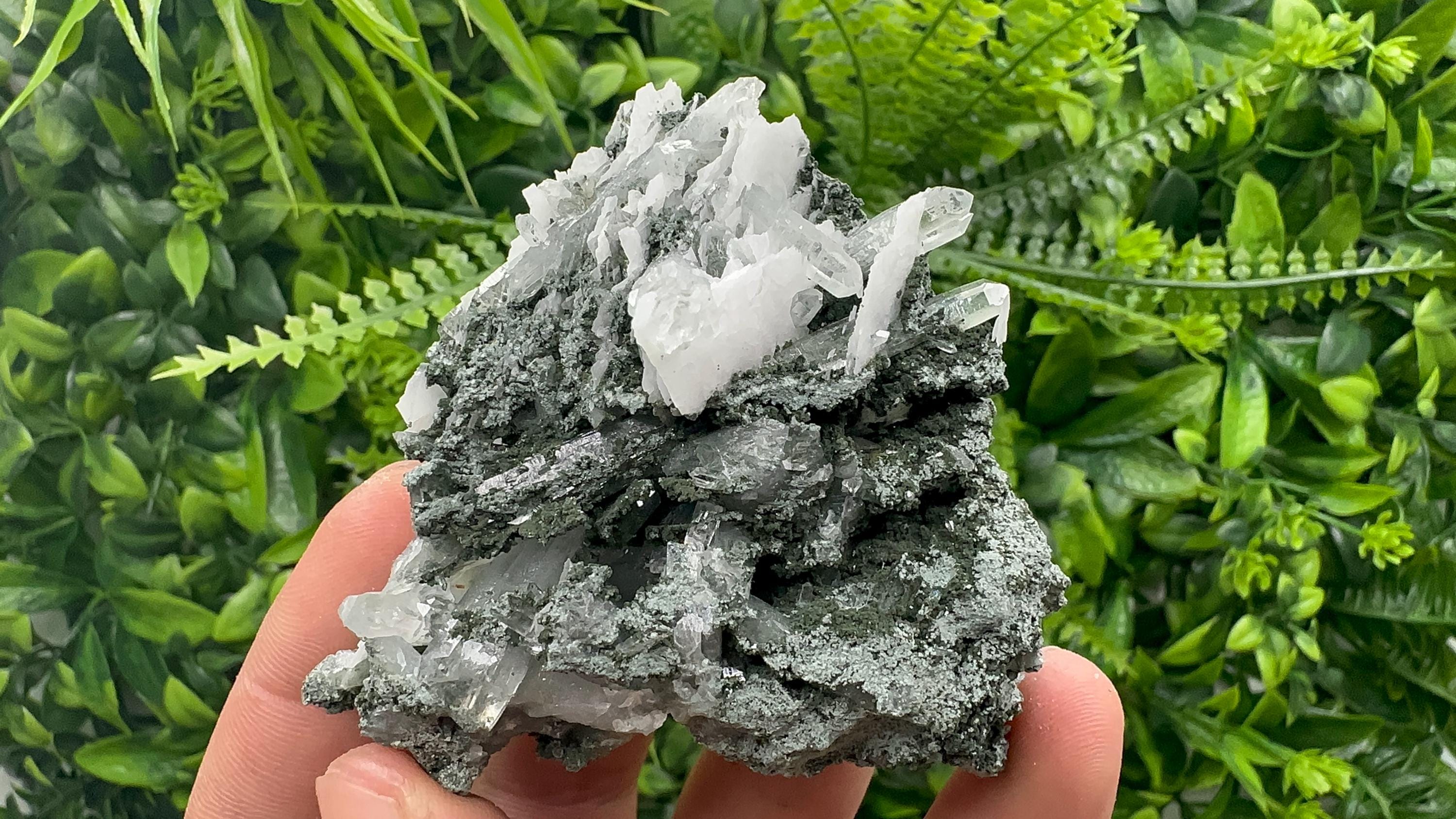 Quartz Chlorite Calcite Specimen, Borieva Mine, Bulgaria