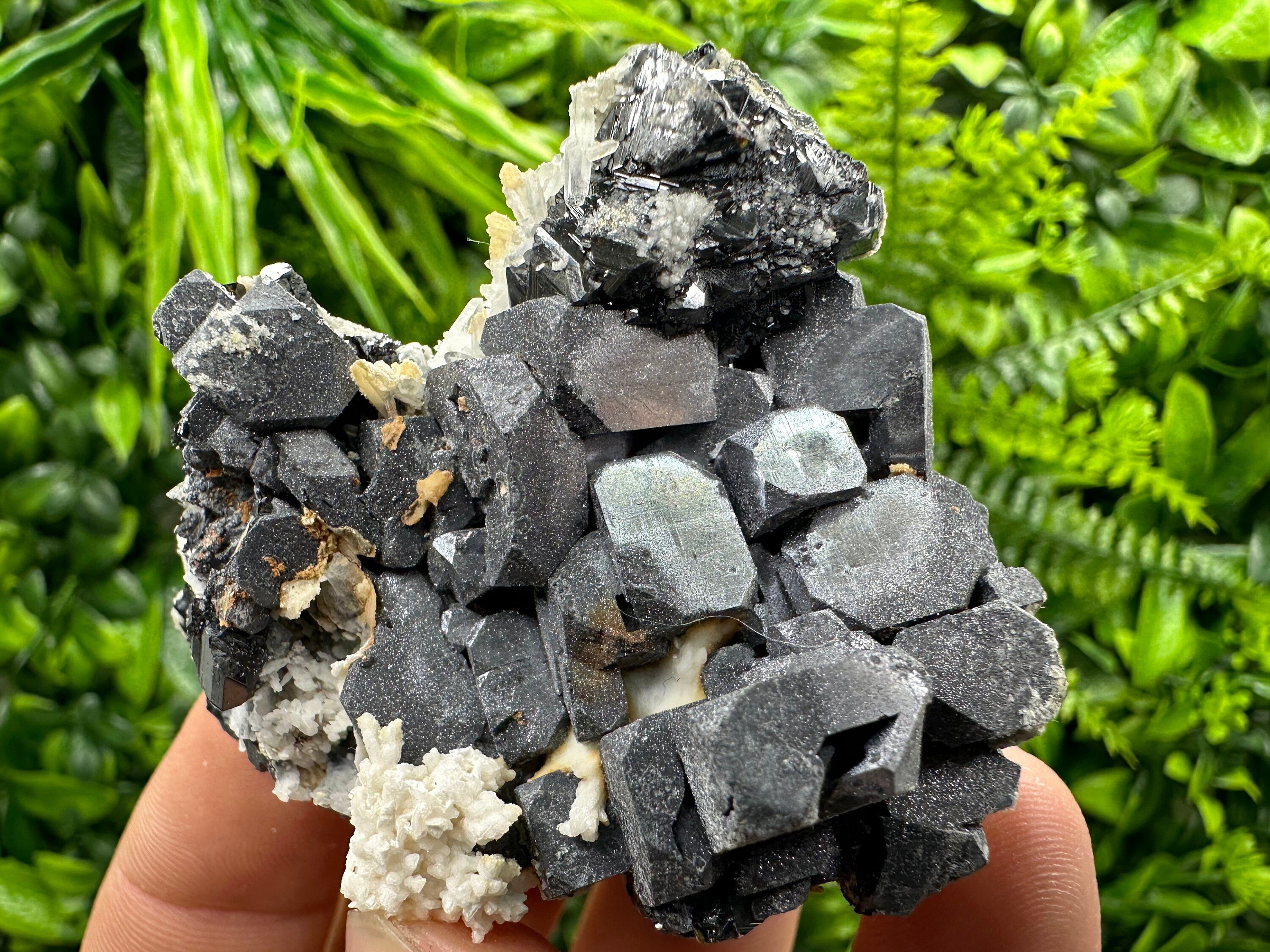 Galena Sphalerite Calcite Cluster: Natural Mineral Home Decor
