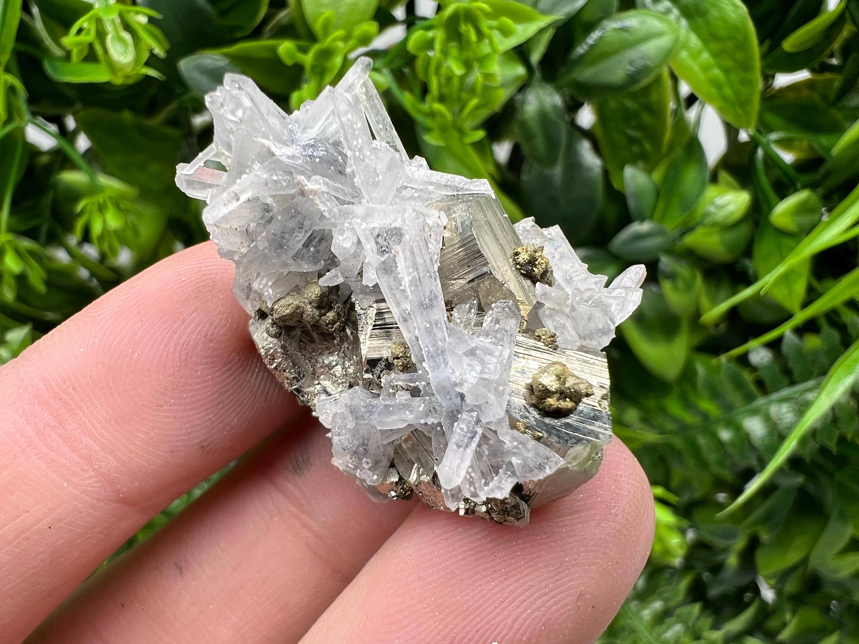 Wonderful Rainbow Pyrite whit Quartz,natural minerals souvenir Crystal,collection stone,rare minerals,home decor,Borieva Bulgaria