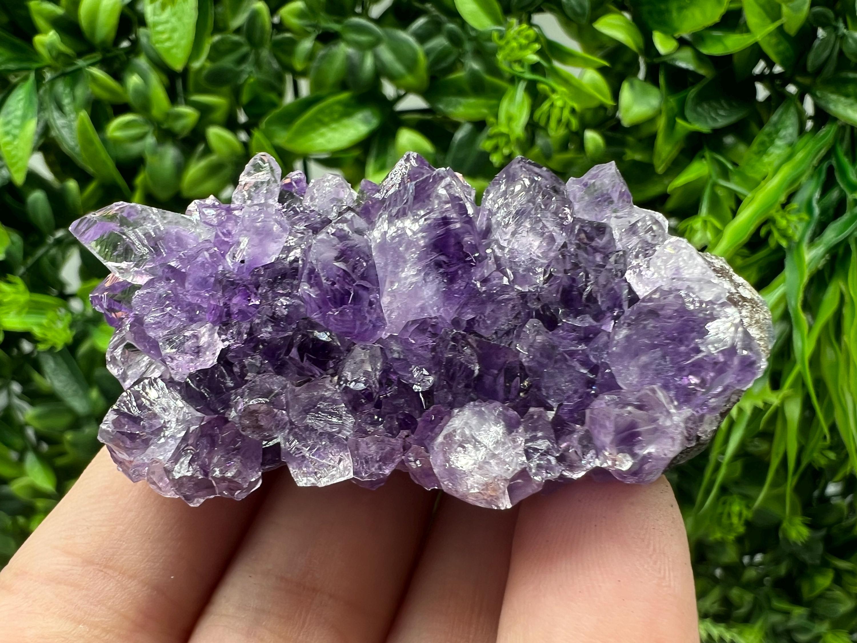 Uruguay Amethyst Crystal: Purple Quartz, Home Decor, Energy Stone