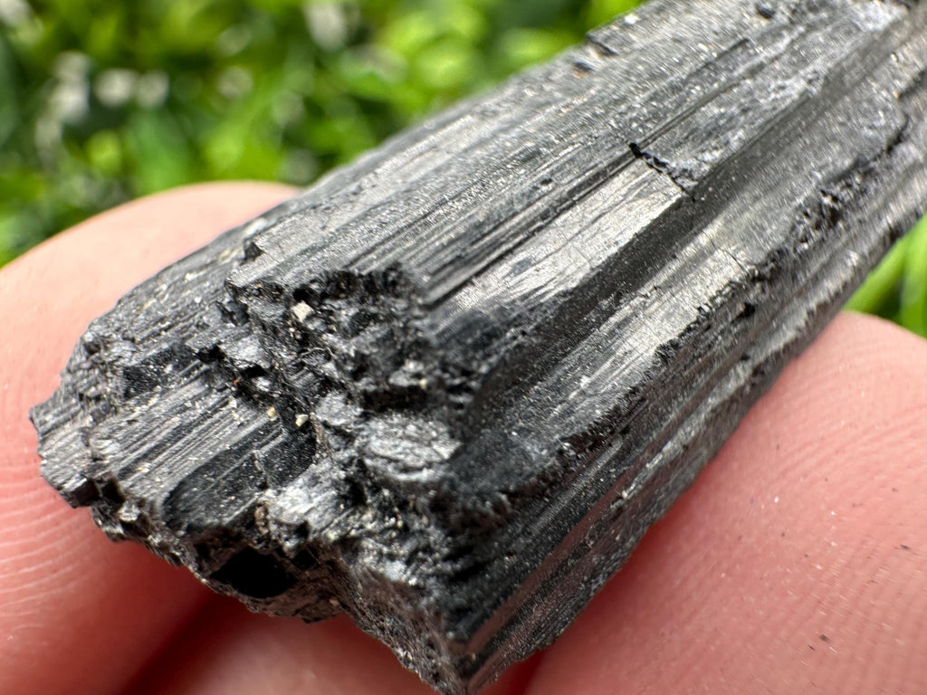 Natural Black Tourmaline Crystal – Raw Protective Stone, Healing Crystal, Grounding Mineral Gift