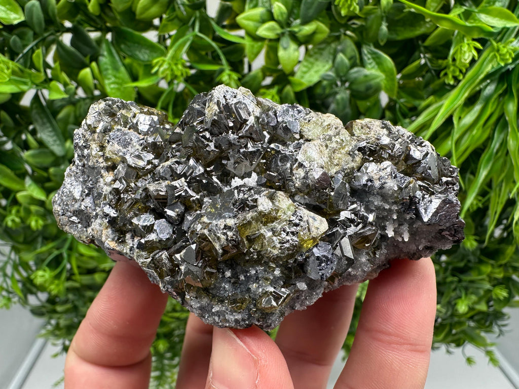 Stunning Gems Sphalerite Cleiopfane on Quartz from Krushev dol mine,Madan,Bulgaria,natural,collectible mineral specimen,home decor stone