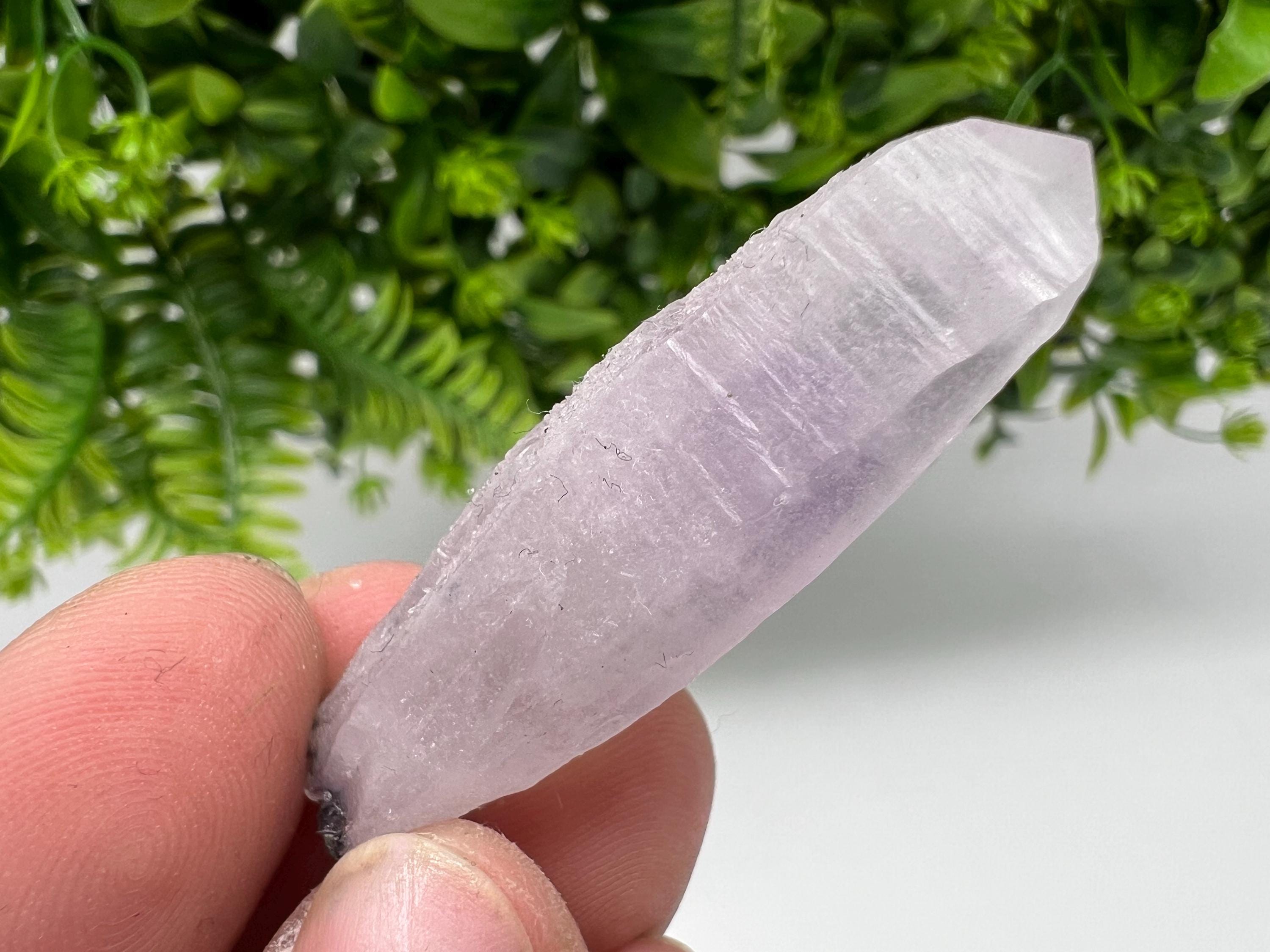 Amethyst Phantom Quartz Crystal, Chalcedony Chlorite Inclusion, Laki Bulgaria