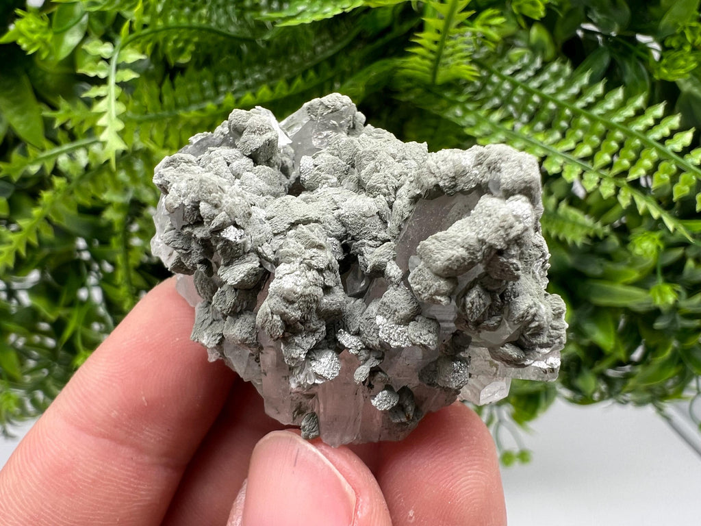 Calcite Quartz on Chlorite Matrix, Borieva Mine Mineral Specimen