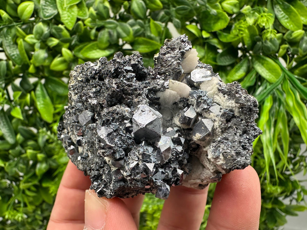 Galena Sphalerite Mineral Specimen: Calcite, Borieva Mine