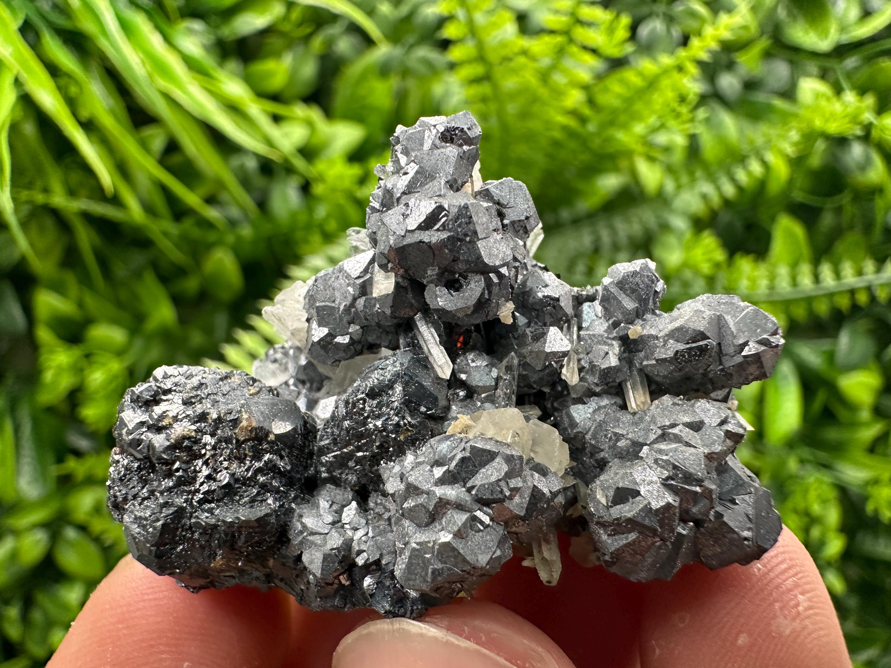 Galena Spinel with Quartz and Calcite, Borieva Mine Mineral Specimen