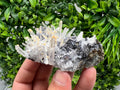 Galena Spinel Law on Quartz with Siderite, Krushev Dol, Bulgaria