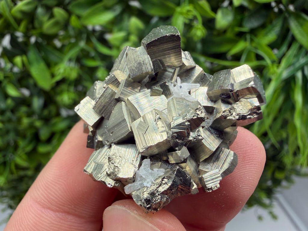 Rare Floating Pyrite Cluster, Fool’s Gold Crystal Decor