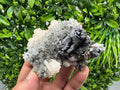 Galena Sphalerite Calcite on Quartz: Borieva Mine Crystal Decor