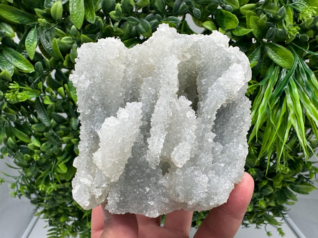Natural Chalcedony Mineral Specimen: India Crystal Collection, Home Decor