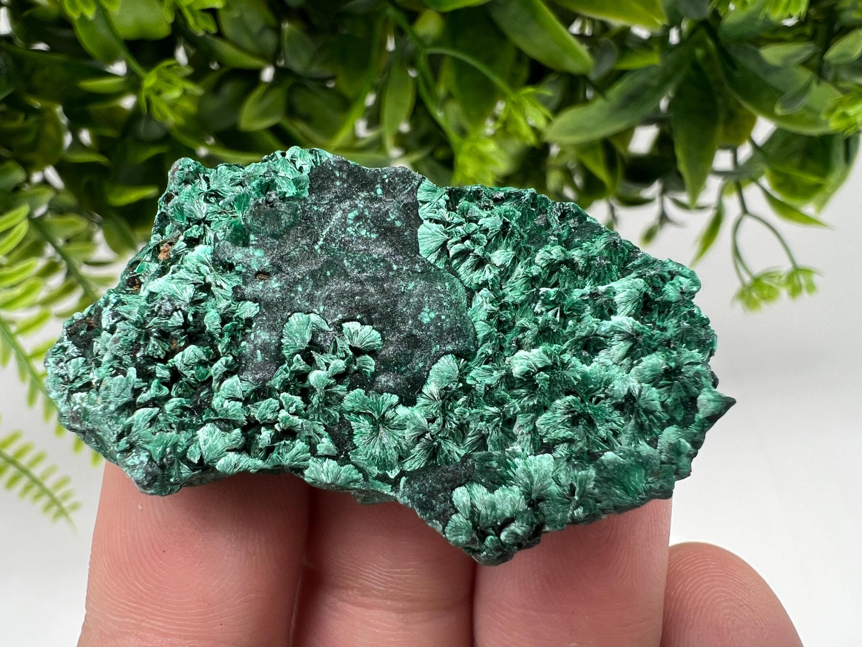 Green Polished Malachite Crystal, Congo Minerals, Chakra Stone