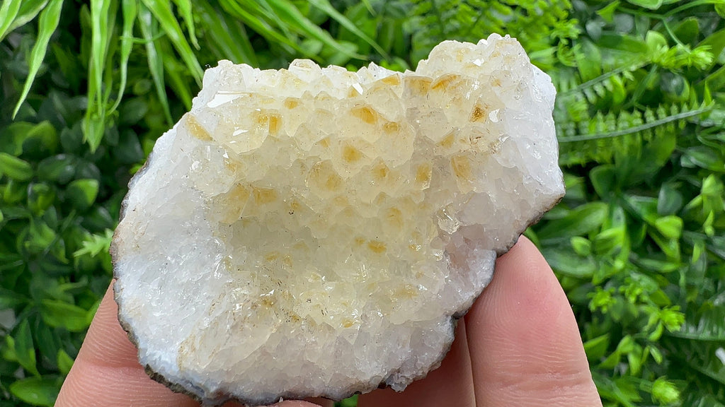 Citrine Crystal Cluster with Hematite Inclusions - Brazil