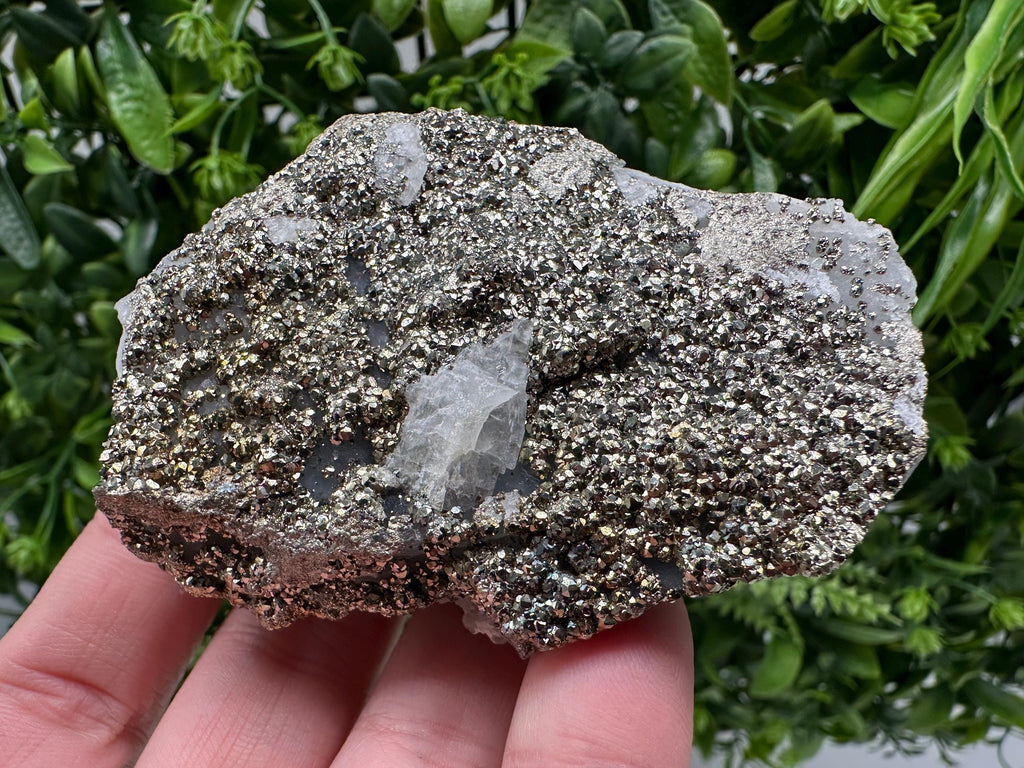 Marcasite Cluster on Chalcedony, Bulgaria Mineral Specimen